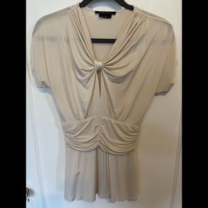 BCBGMaxAzria Cream Blouse Sz S